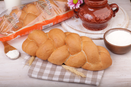 Хлеб плетенный Хала нарезной 0.400kg
